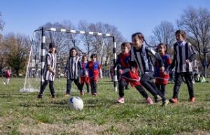 Se realizó el primer encuentro de fútbol femenino infantil del año